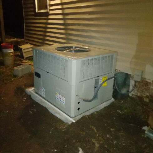 New Air Conditioner unit outside