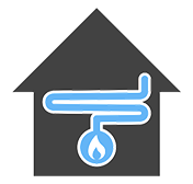 Heating system crawl space icon
